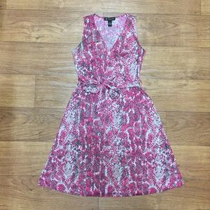 INC Pink Wrap Dress XS Faux Wrap